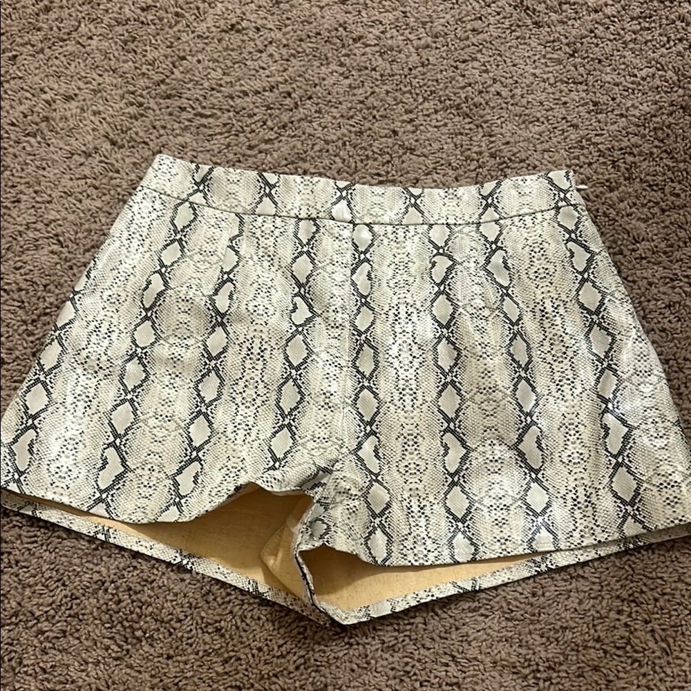 Snakeskin shorts